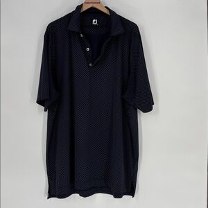 FootJoy blue polka dot Golf Polo 2xl monogrammed kllm